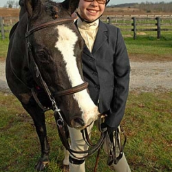 Gracie Walden with her Welsh cobb pony Milo